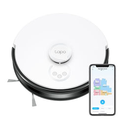 TP-LINK (TAPO RV30C) LiDAR Navigation Robot Vacuum, 4200Pa Hyper Suction, 3-Hour Battery, Auto-Charging, Voice/Remote Control