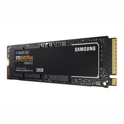 Samsung 250GB 970 EVO PLUS M.2 NVMe SSD, M.2 2280, PCIe, V-NAND, R/W 3500/2300 MB/s, 250K/550K IOPS