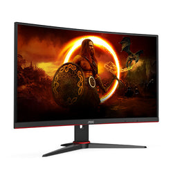 AOC 23.6" 3-Side Frameless Curved Gaming Monitor (C24G2AE/BK), 1920 x 1080, 1ms, VGA, HDMI, DP, 165Hz, FreeSync, 6 Game Modes, VESA