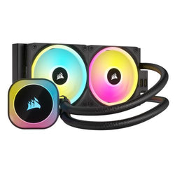 Corsair iCUE LINK H100i 240mm RGB Liquid CPU Cooler, QX120 RGB Magnetic Dome Fans, 20 LED Pump Head, iCUE LINK Hub Included, Black