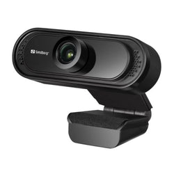 Sandberg USB FHD 2MP Webcam with Mic, 1080p, 30fps, Glass Lens, 60å¡, Clip-on/Stand, 5 Year Warranty