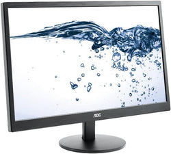 AOC Monitor LCD de 23,6 "HD PC Tela de computador VGA DVI-D com cabos 24" E2470SWDA e suporte (236LM00014)