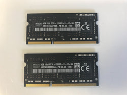 Kit de memória de 8 GB certificado pela Apple Módulos de RAM Hynix 2x 4 GB HMT451S6AFR8A-PB atualização iMac / MacBook Pro PC3L-12800S