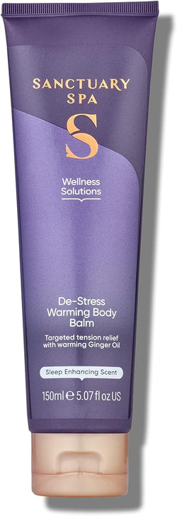 Sanctuary Spa Wellness Solution De-Stress Warming Body Balm Tension Relief Cream Cruelty Free Vegan Ginger Oil NEW