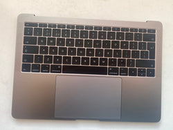 Apple 13 "MacBook Pro A1708 2016 2017 Space Grey Palmrest UK Layout de teclado 260111 Inglês 821-00681-A Grau A
