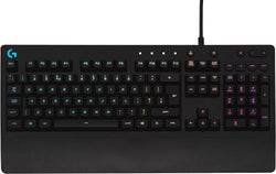 Logitech G213 Prodigy RGB Backlit Gaming Keyboard UK Layout Windows PC Computer USB Wired Used