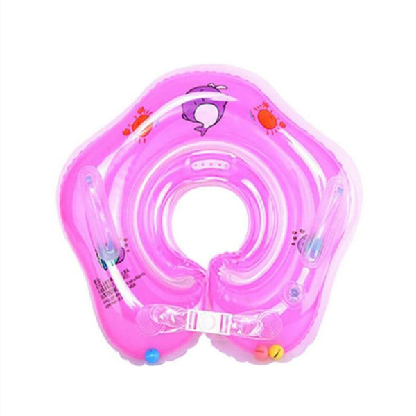 Toddler Newborn Inflatable Baby Swimming Collar Pink Float Kids Pool Safety Ring