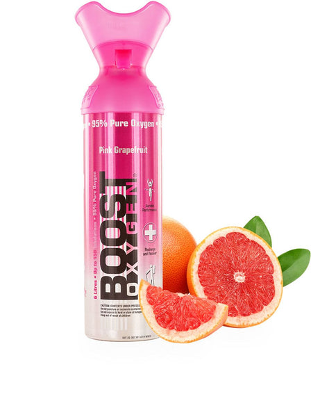 95% pure oxygen with the essential oil aroma of Pink Grapefruit, 100% natural 9 Litre Soothing Inhaler & Slimming Aid