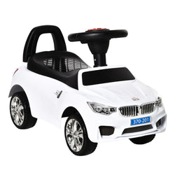 Ride On Kids Car Baby Toddlers Walker Foot to Floor Push Walk Sit Childrens Toy White Pull/Sliding Fun