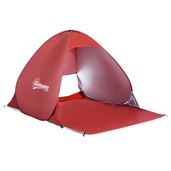 Beach Tent Instant Camping BBQ Picnic Pop Up Tent Sun Shade UV Heat Shelter Red