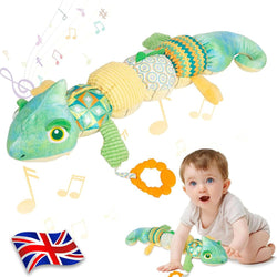 Chameleon Soft Plush Baby Infant 0-12 Months Musical Sensory Play Toy Boys/Girls Newborn to 18mths