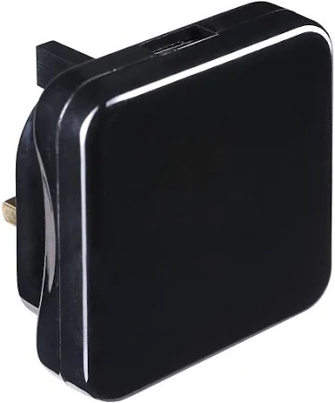 Sumvision UK Plugue de Parede USB 5V 1.0A Rede Gloss Preto Adaptador de Carregador de Telefone Vape NOVA Câmera de Cigarro Eletrônico etc.