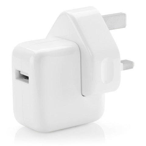Genuino Apple 12W Fast/Quick iPhone/iPad USB Reino Unido Enchufe de pared Cargador rápido A1401 Tablet/Teléfono