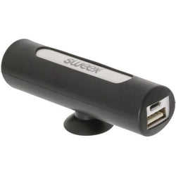 Power Bank Universal Portátil 2500 mAh USB Negro Con Soporte iPhone Android Samsu