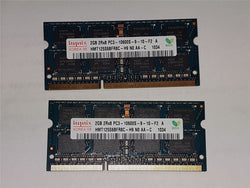 Hynix HMT125S6TFR8C-H9 4GB (2x2GB) SoDimm 204-Pin PC3-10600S 1333MHz DDR3 Laptop/Notebook/Mac Memory