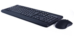 Paradox VI (6) Black 2.4Ghz Wireless Computer PC Keyboard &amp; Mouse Set Bundle NUEVO