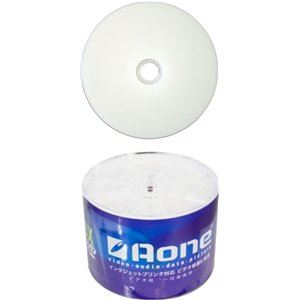 250 DVD AONE DVD-R 16X Escribir discos en blanco FF White Inkjet imprimible (5 tubos de 50 ejes/caja para pasteles)