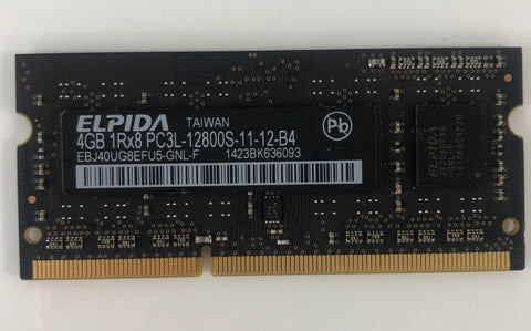 Elpida 4GB(1x4gb) DDR3 1333mhz PC3-12800 EBJ40UG8EFU5-GNL-F Memoria Genuina Apple Macbook/iMac