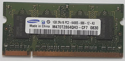 Memória Samsung 1GB PC2-6400S Mac DDR2 800mHz M470T2864QH3-CF7 iMac Sodimm