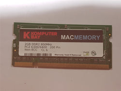 Komputer Mac 2GB DDR2 Memoria 800mHz PC2-6400 SoDimm Apple iMac Macbook
