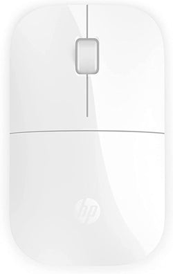 HP - Mouse sem fio PC Z3700, sensor preciso, tecnologia LED azul, 1200 DPI, 3 botões, roda de rolagem, receptor USB sem fio de 2,4 GHz incluído, design prático e confortável, branco 