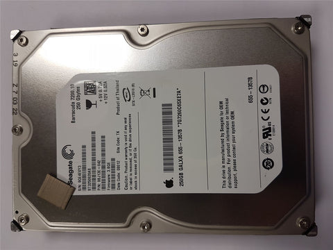 Disco duro certificado por Apple ST3250820AS SEAGATE Barracuda 250GB SATA II 7.2K 3.5 '' HDD 655-1357B 9BJ131E-042
