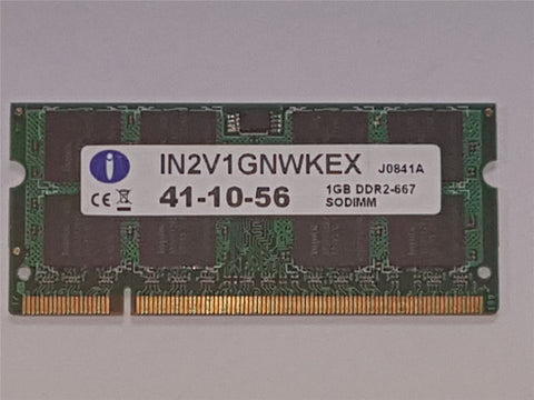 Memoria integral para computadora portátil iMac/Macbook 1GB DDR2 667mhz PC2-5300 SoDimm IN2V1GNWKEX