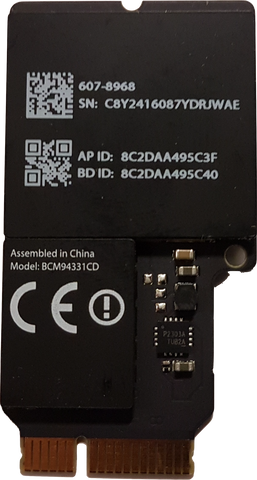 Adaptador de placa Bluetooth sem fio iMac A1418 21,5"/27" A1419 Airport Wifi 607-8968 (2012-2015)