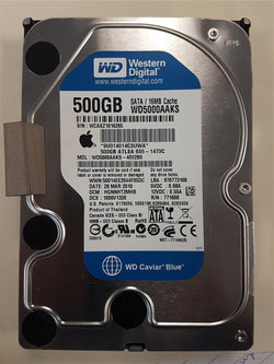 Apple WD5000AAKS-40V2B0 Hard Drive 500GB 3.5" SATA iMac A1311/A1312 655-1473C HDD