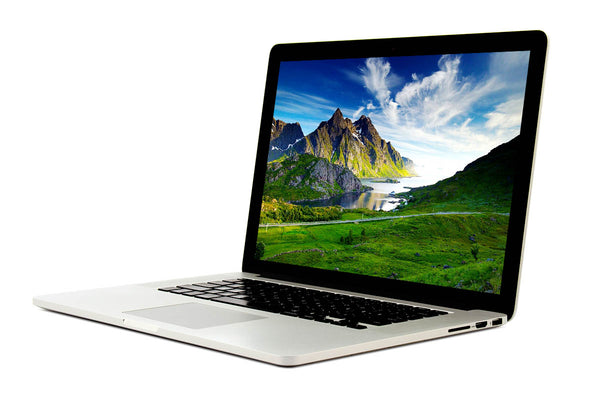 Apple 15" MacBook Pro A1398 Mediados de 2015 Core i7 2.2gHz 256GB SSD 16GB RAM Memoria (Usado Grado A) Plata