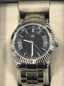 River Island Reloj de plata para hombre pulsera con caja