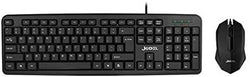 Jedel G11 Conjunto de teclado e mouse óptico com fio de tamanho completo Pacote de computador para PC com layout do Reino Unido GII