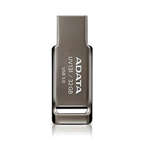 Caneta de memória ADATA 32GB USB 3.0 sem tampa, cinza cromo UV131