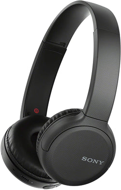 Sony WH-CH510 Auriculares inalámbricos Bluetooth y micrófono 35 horas de duración de la batería Carga rápida Estilo en la oreja + Asistente de voz - Negro