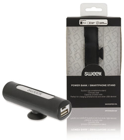 Banco de potência portátil Sweex 2500 mAh USB preto SW2500PB001BL