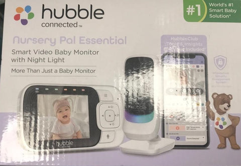 Hubble Nursery Pal Essential Monitor de vídeo inteligente para bebés de 2,8"