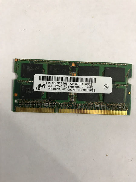 MICRON Apple 2GB DDR3 1066mhz MT16JSF25664HZ-1G1F1 PC3-8500S Memory iMac/Macbook RAM