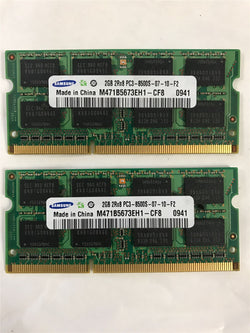 Samsung 4GB de memória 2x2GB SoDimm DDR3 RAM PC3-8500 M471B5673EH1-CF8 iMac/Macbook