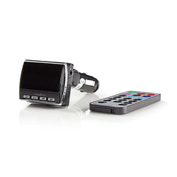 Transmissor FM para carro 3,5 mm Jack Micro SD Card Slot 12V Adaptador de isqueiro C