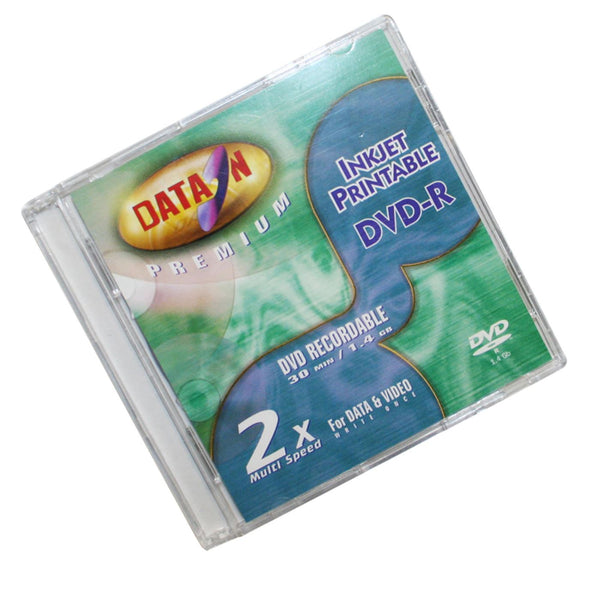 Data-On 8 cm Mini (Jewel Case) DVD-R -2X/1.4GB Inyección de tinta