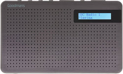 Goodmans portátil digital / DAB e FM RDS rede de rádio e bateria AA alimentada com tomada de fone de ouvido em cinza ardósia