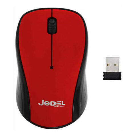 Jedel W920 2.4Ghz Wireless Optical PC Scroll Mouse 1200dpi Laptop / MacBook (VERMELHO)